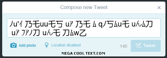 chinese characters generator on Twitter