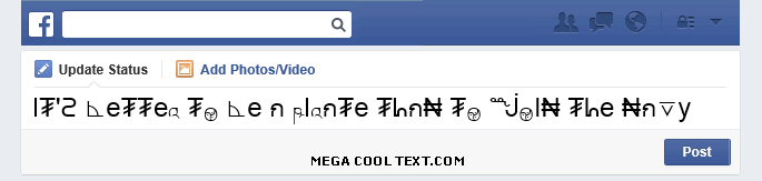 cool text fonts copy and paste on Facebook
