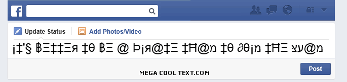cool text generator online on Facebook