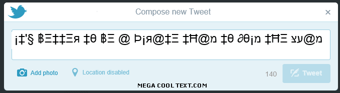 cool text generator online on Twitter