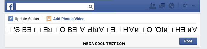 Reverse - cool text generator