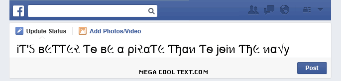 text font generator copy and paste on Facebook