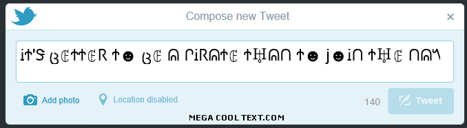 text font generator online on Twitter