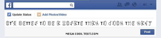 text symbols tumblr on Facebook