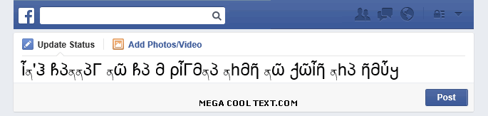 weird text generator on Facebook