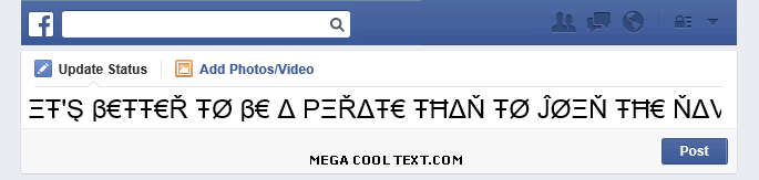 xat big letters generator on Facebook